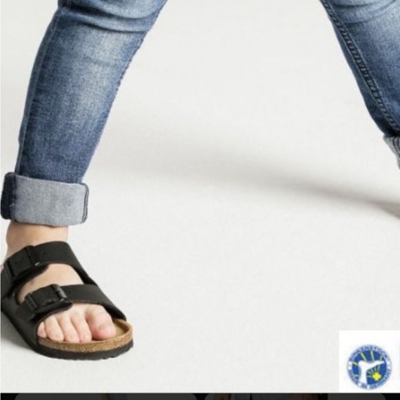 Birkenstock men’s  Arizona Birko-Flor black new with tag - Picture 8 of 12